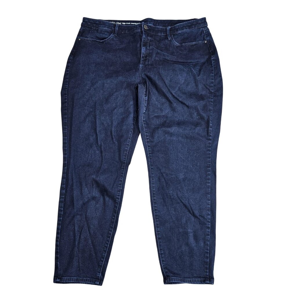 Talbots Pants Womens 22W Blue Flawless High-Waist Jegging Ankle Denim‎ Stretch